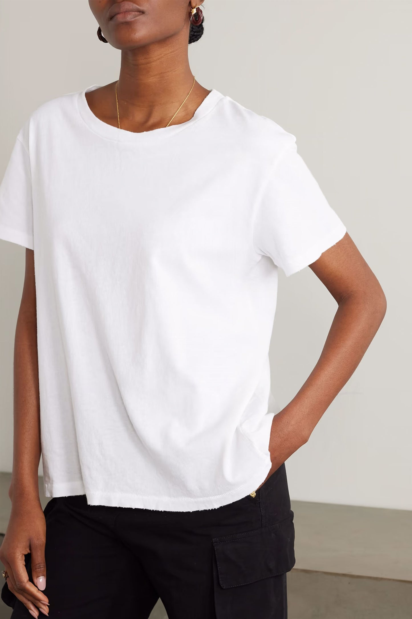 Brady Distressed Cotton-Jersey T-shirt