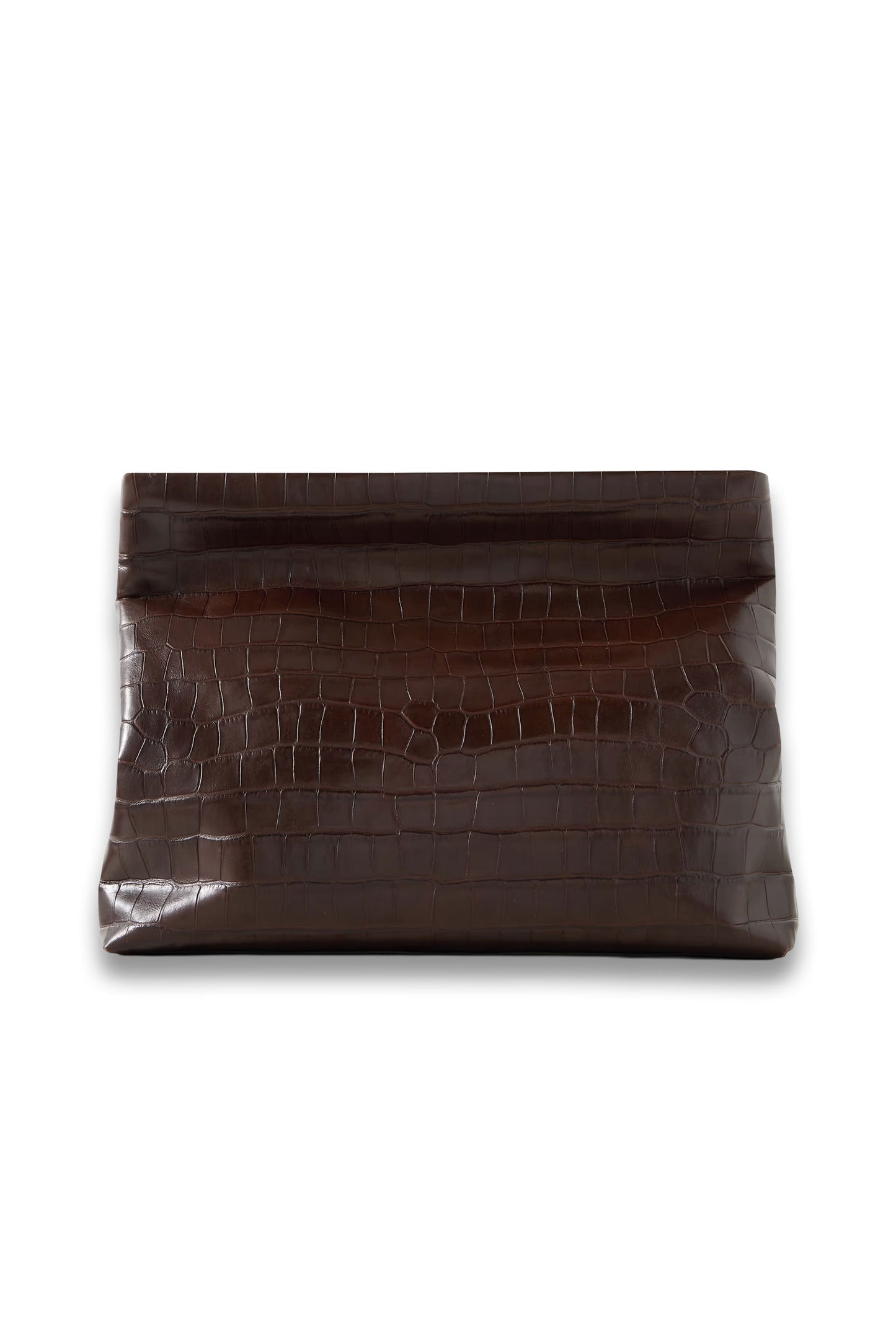 Jerry Croc-effect Leather Clutch