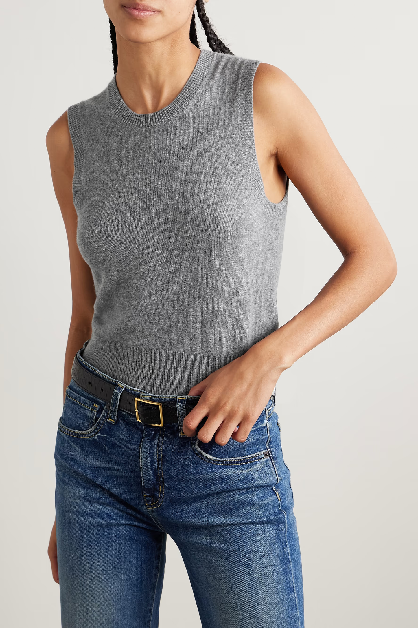 May Cropped Cashmere Tank