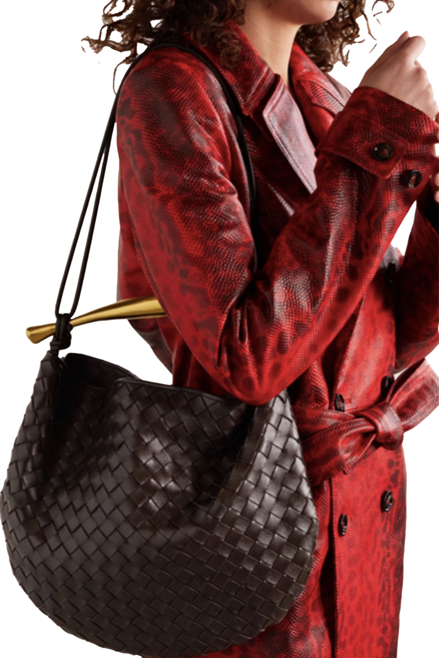 Sardine Medium Intrecciato Leather Shoulder Bag