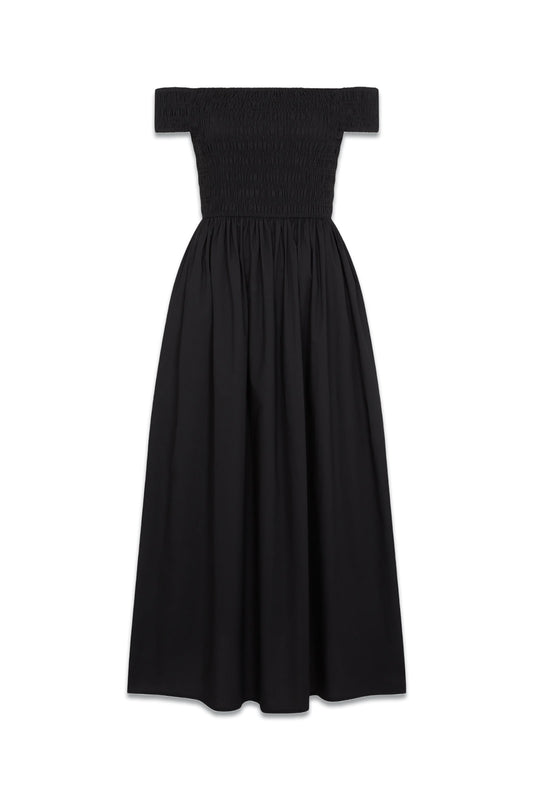 Black Bardot Amanda Midi Dress