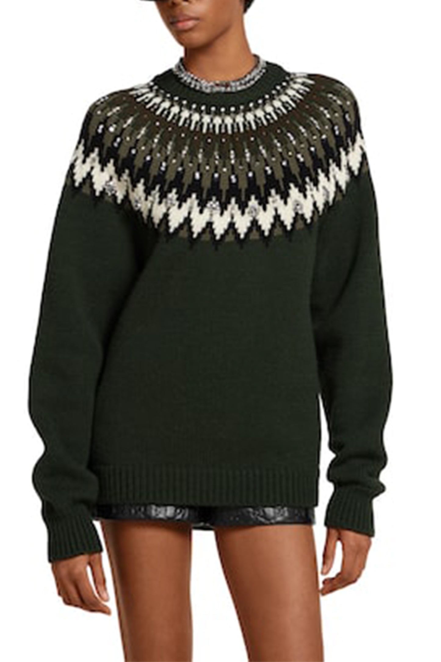 Norwegian Wool Jacquard Sweater