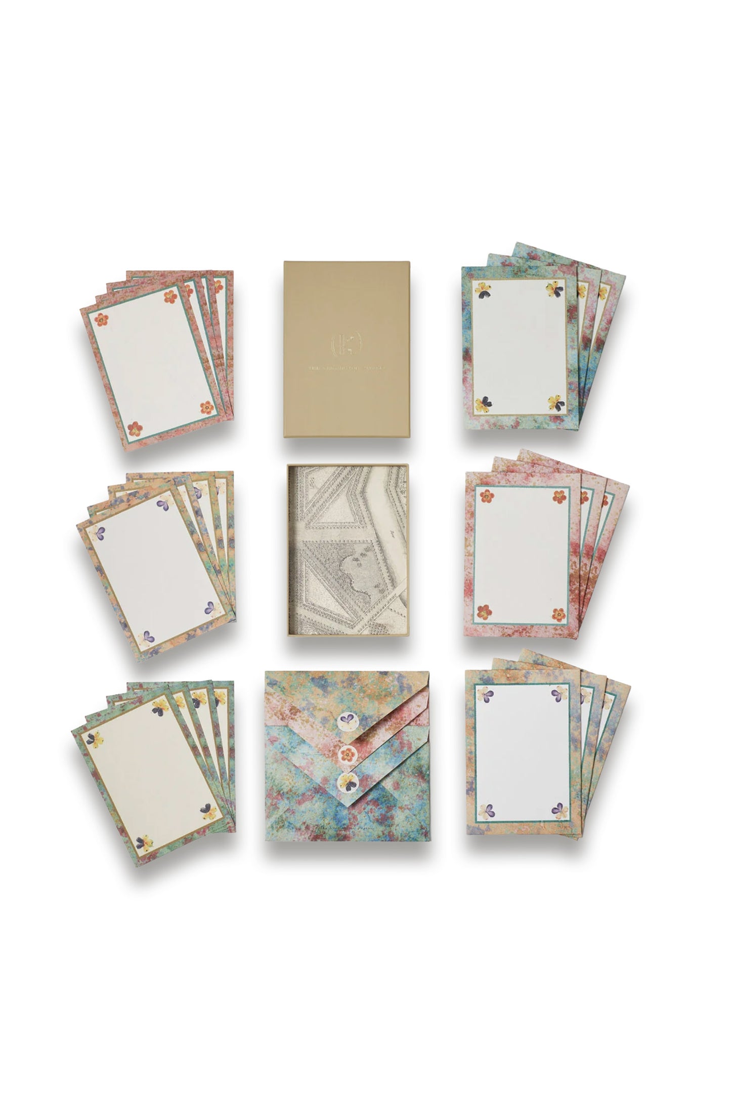 Set of Notecards & Envelopes: Pansy