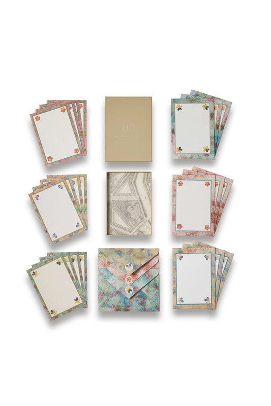 Set of Notecards & Envelopes: Pansy