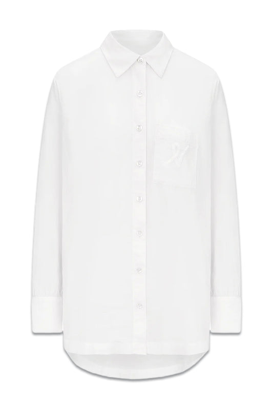 The Midi Shirt - Cotton White