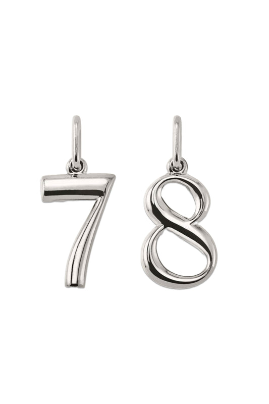 Oversized Number Charm