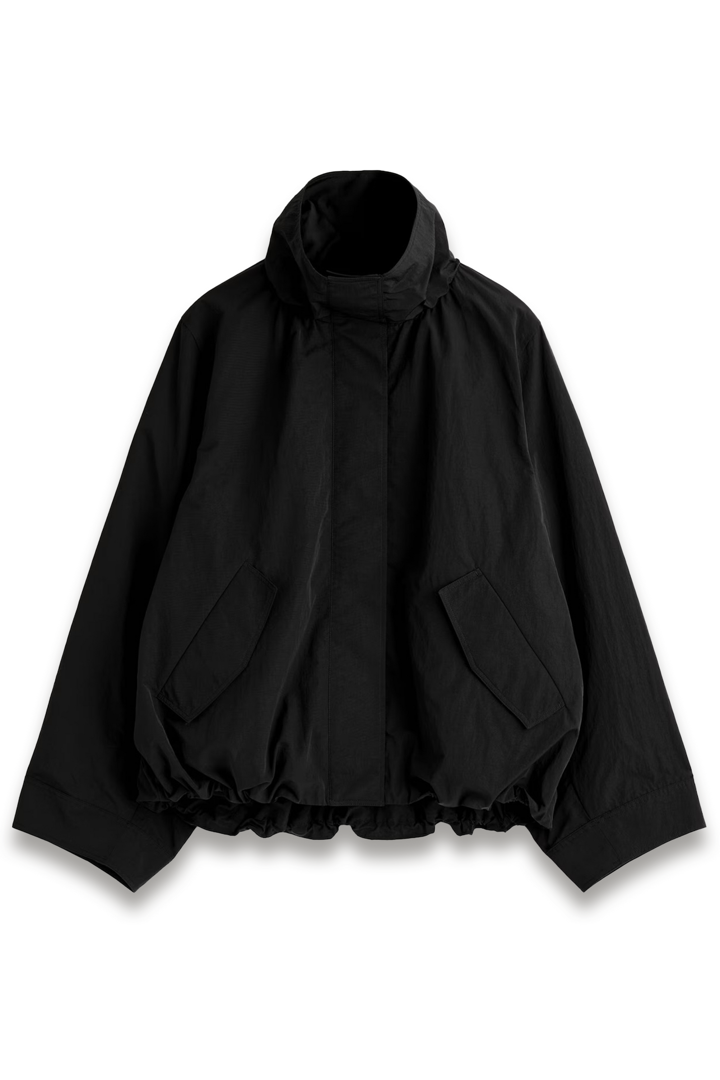 Nylon Funnel-neck Jacket