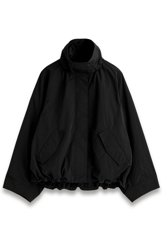 Nylon Funnel-neck Jacket