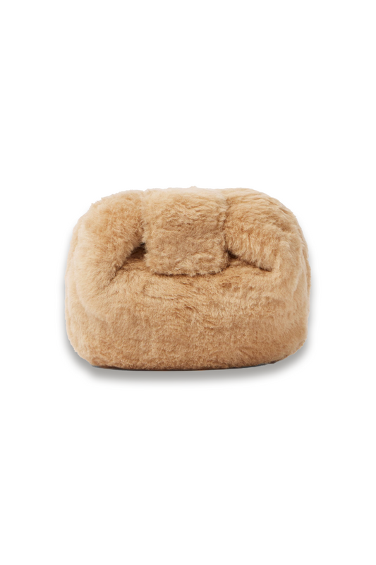 Soft Demi Faux Shearling Clutch