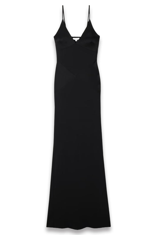 Francis Crepe and Satin Maxi Dress