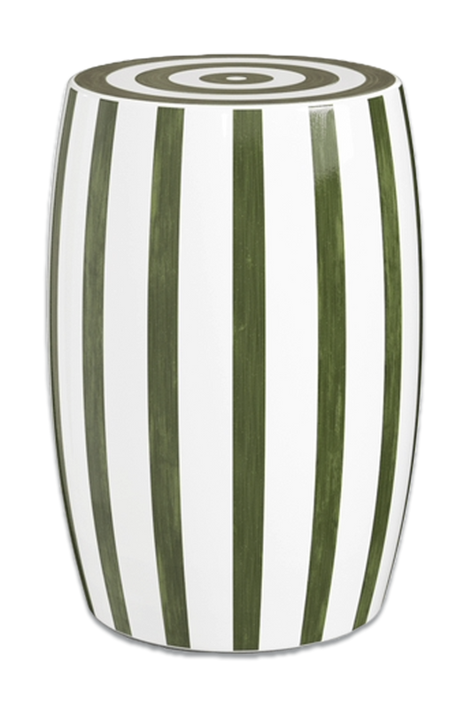 Rander Ceramic Stool - Spruce/White
