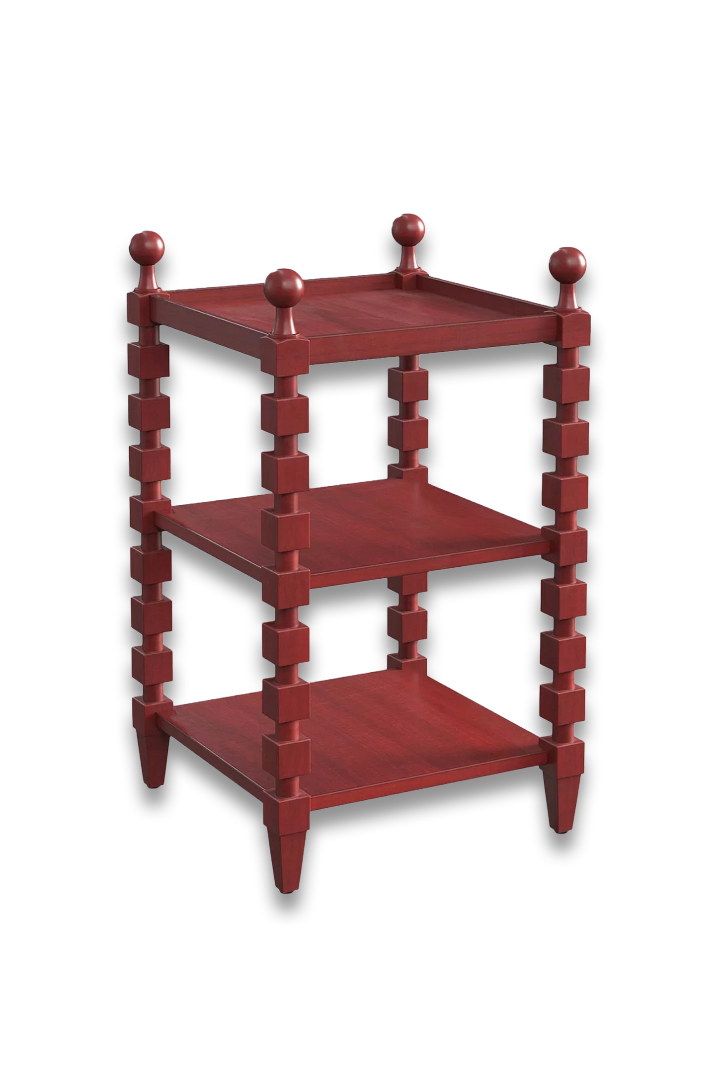 Huxley Side Table, Brushed Red