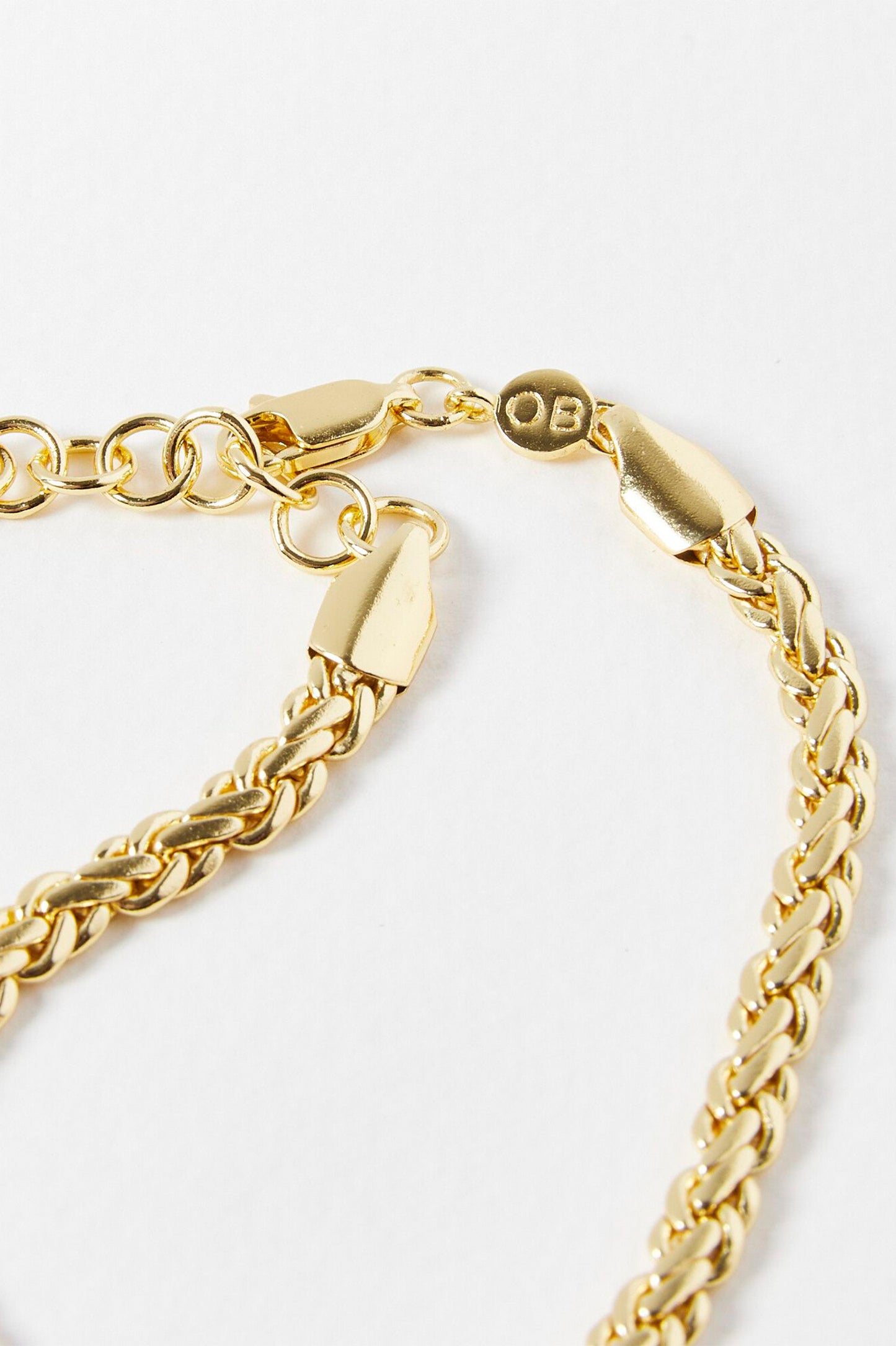 Sophia Plaited Serpentine Gold Plated Chain Bracelet