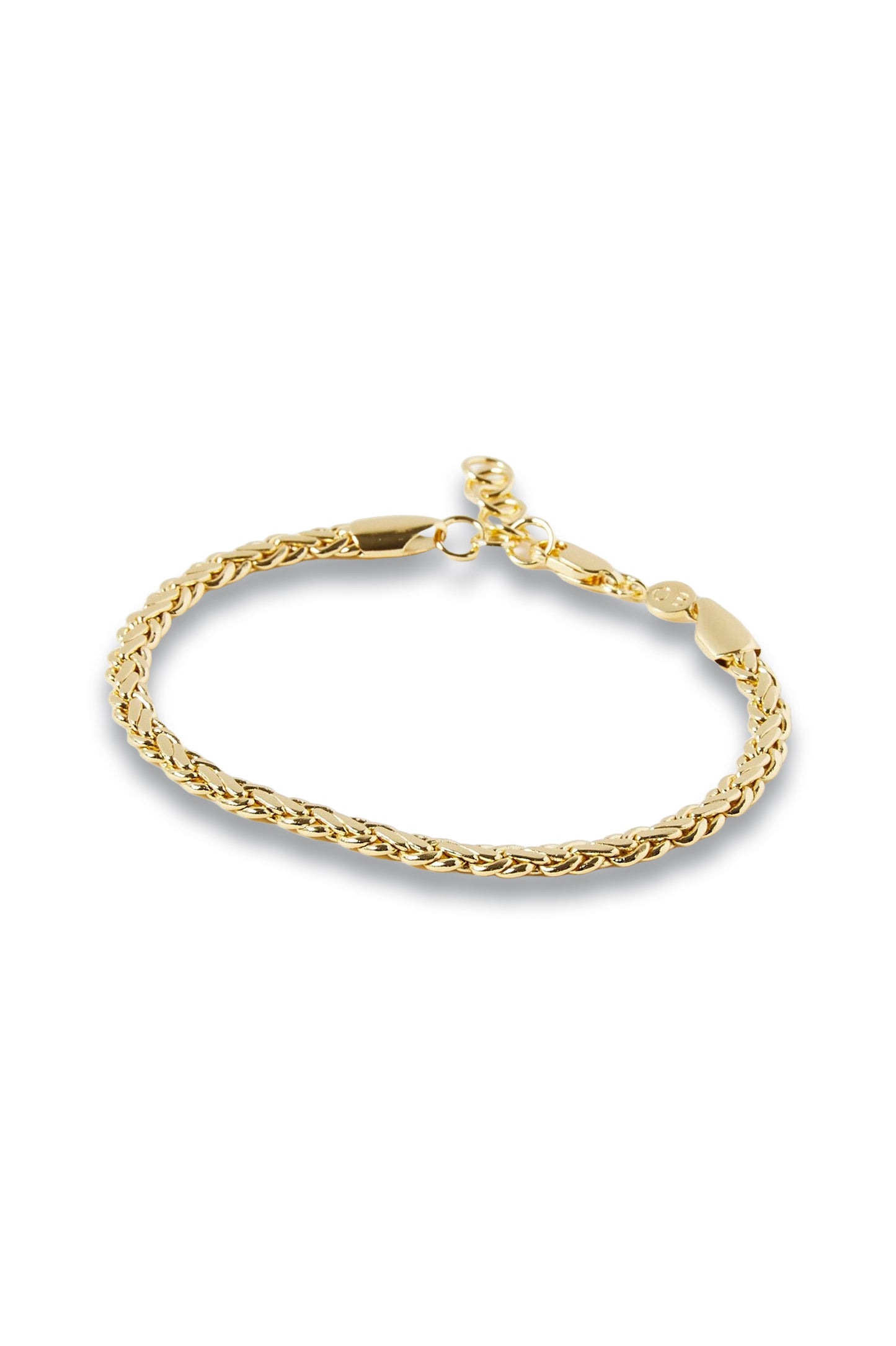 Sophia Plaited Serpentine Gold Plated Chain Bracelet