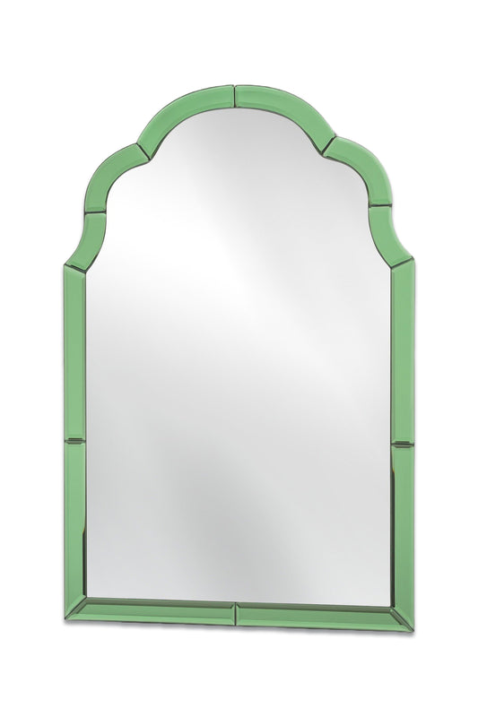 Aurora Green Glass Wall Mirror