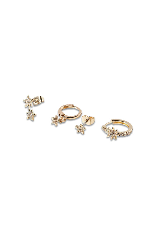 Joan Star Hoop & Stud Earring Set