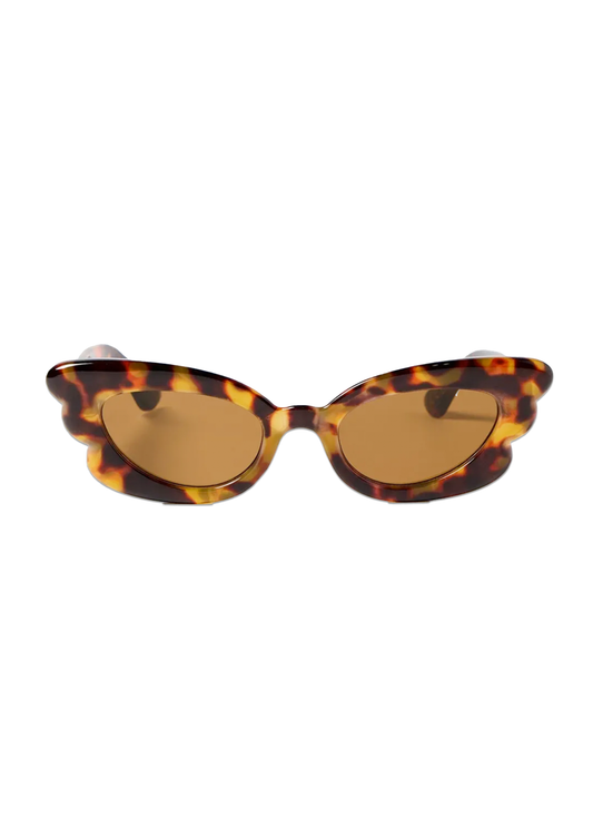 Faux Tortoiseshell Butterfly Cat Eye Sunglasses