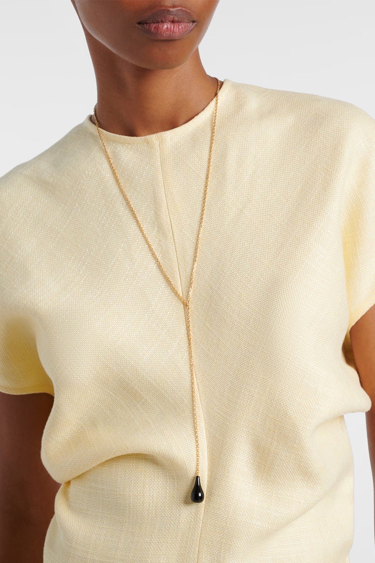 Onyx Gold-Plated Necklace
