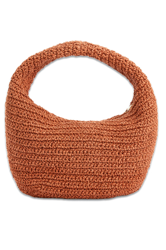 Rounded Straw Bag