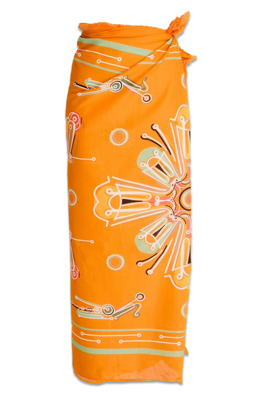 Orquídea Chivas Printed Cotton-voile Pareo