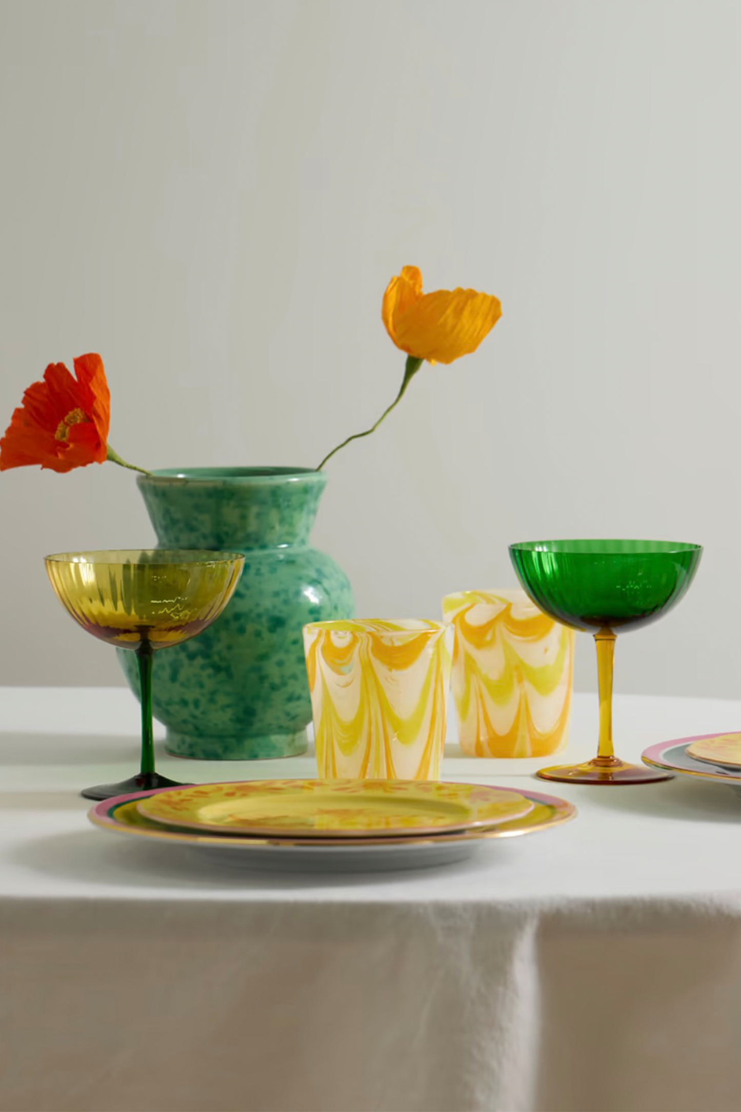 Carolina Herrera Jackie Set of Two Glass Tumblers