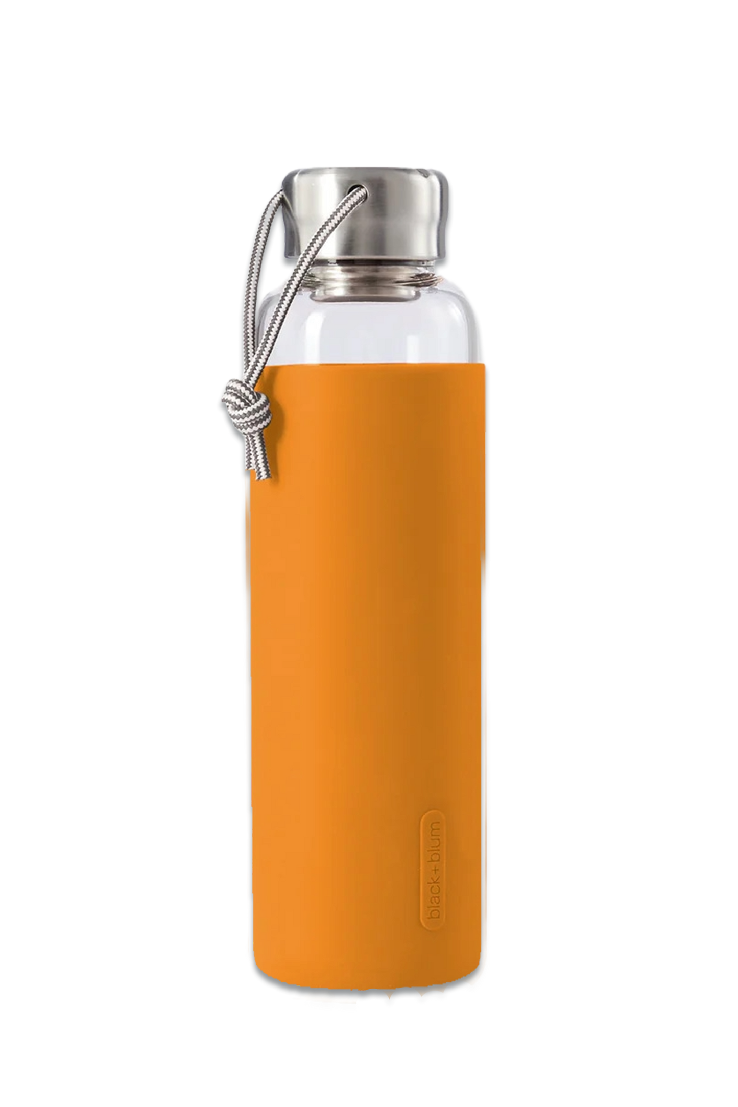 Glass Water Bottle, Orange