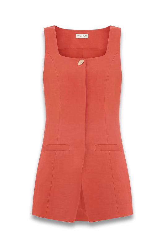Lottie Linen Blend Waistcoat