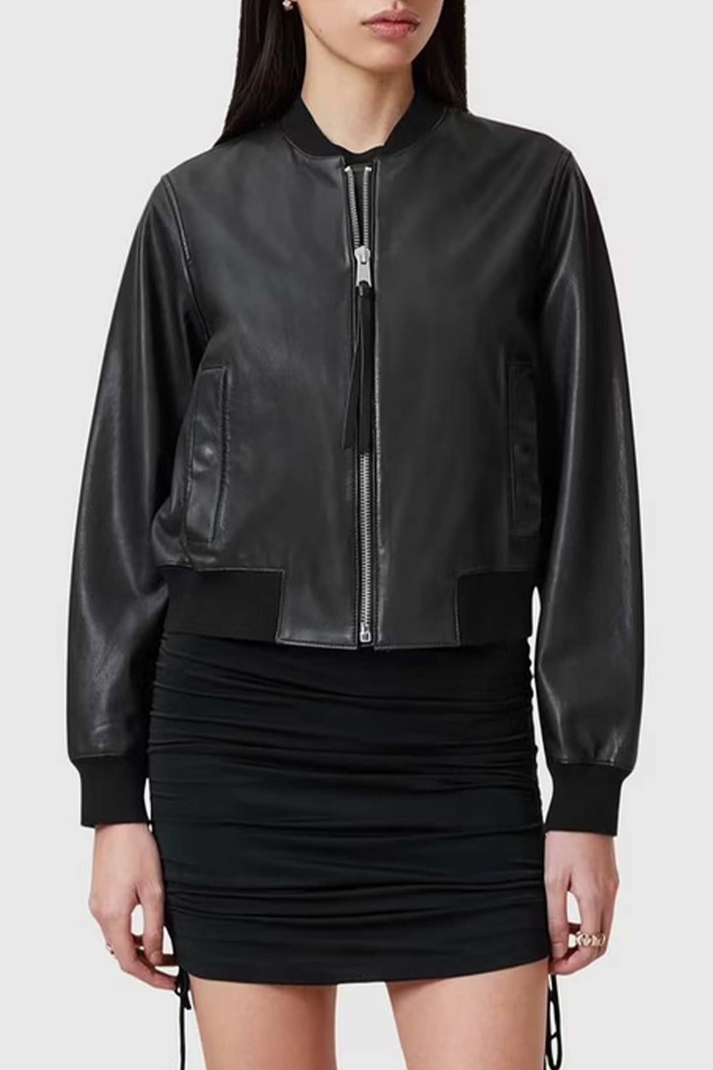 Orten Leather Bomber Jacket
