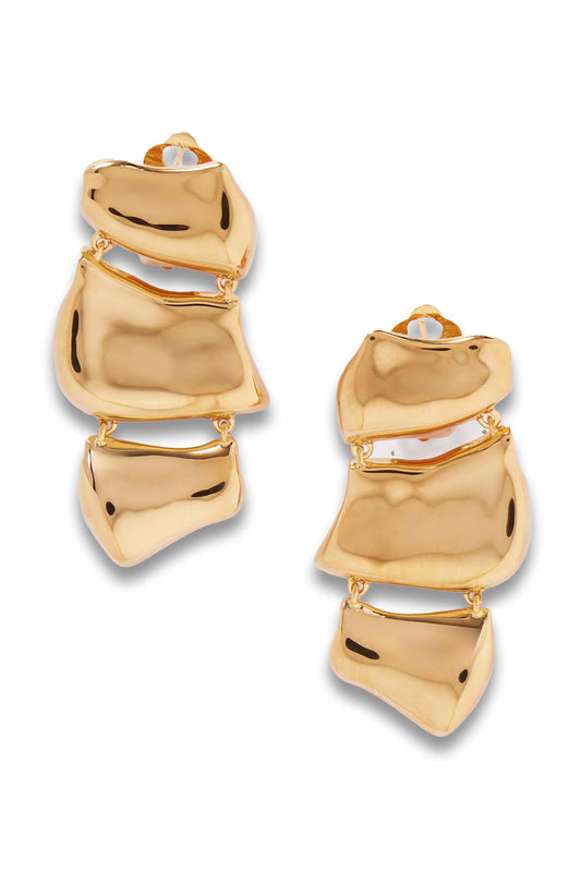 Gold-tone earrings