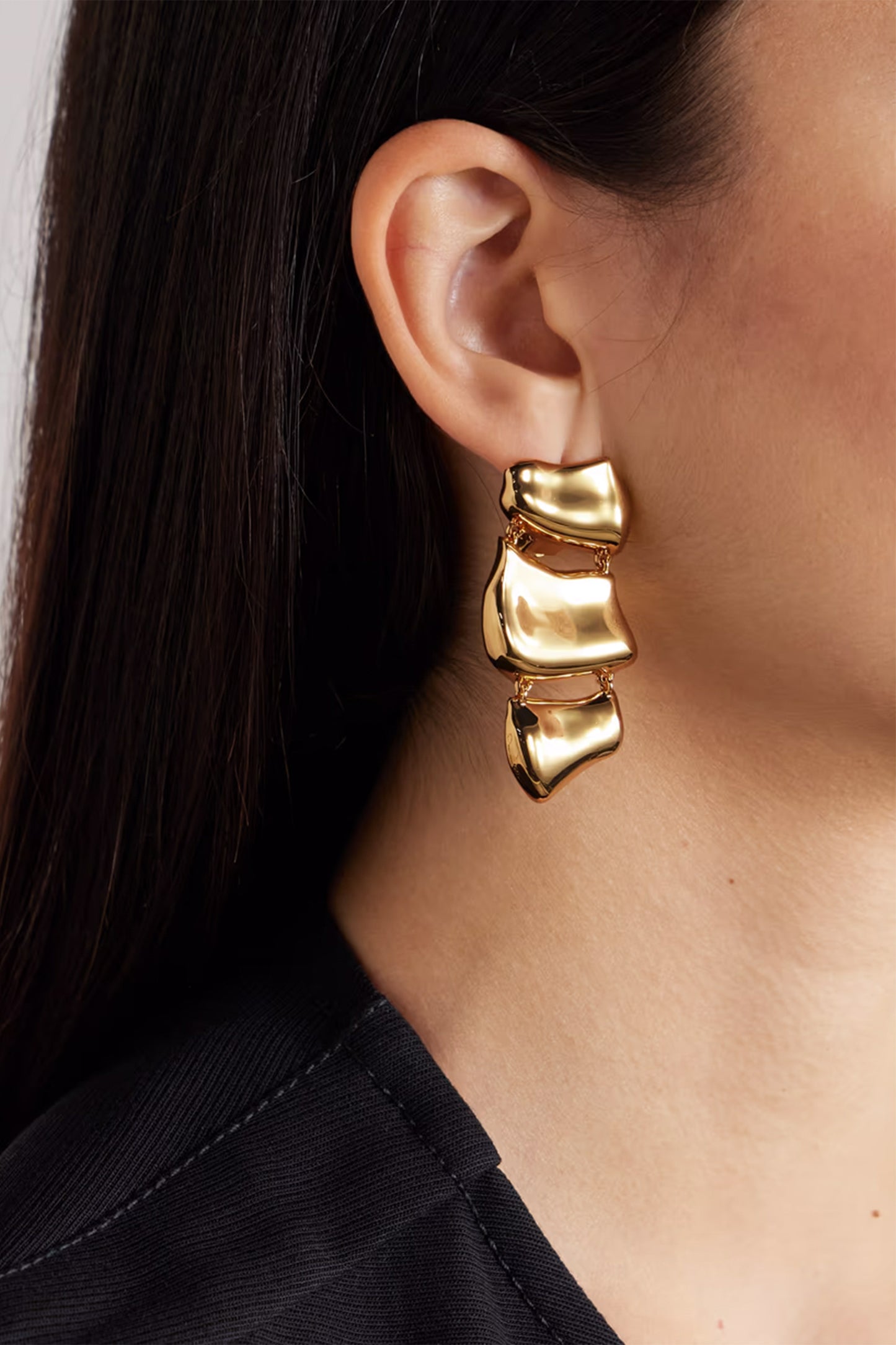 Gold-tone earrings