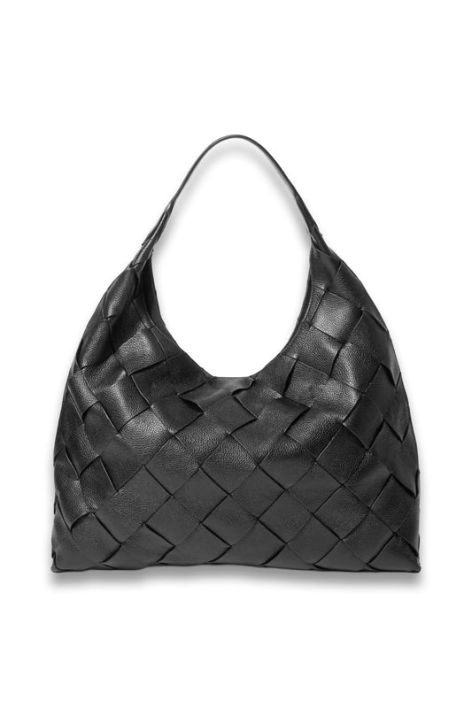 Braided Leather Tote Bag