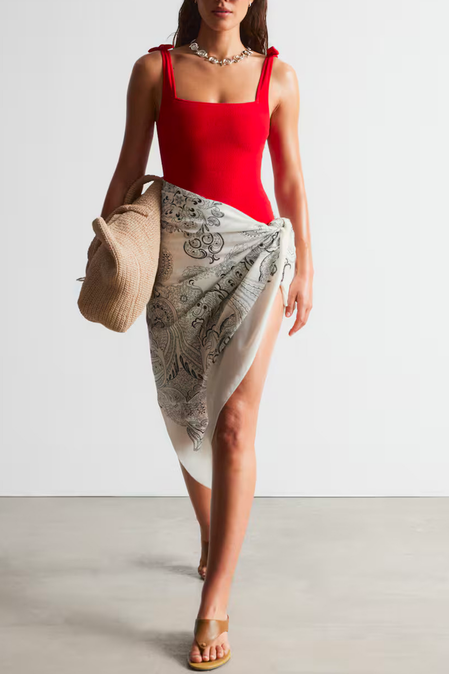 Printed Silk-Cotton Scarf