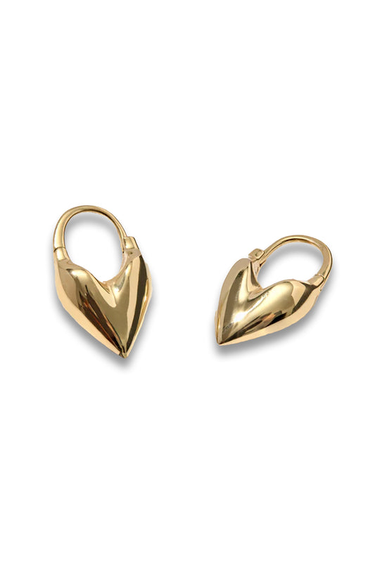 Roscida Heart Hoops