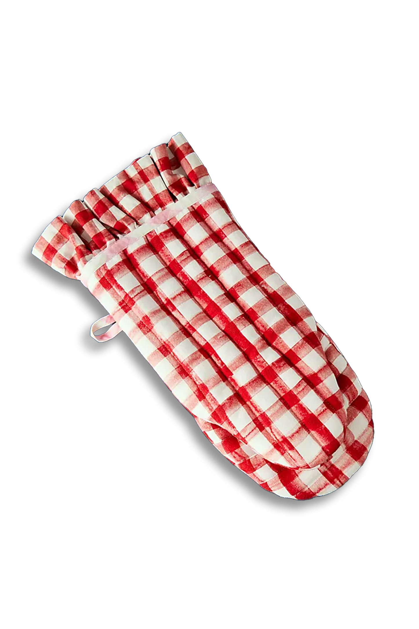 Damson Madder Gingham Print Oven Mitt
