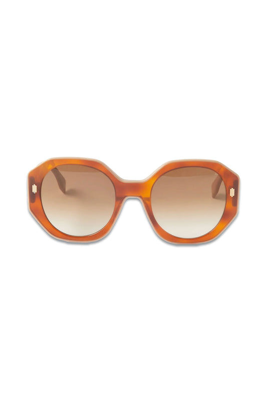 Oversized Round Metal Sunglasses