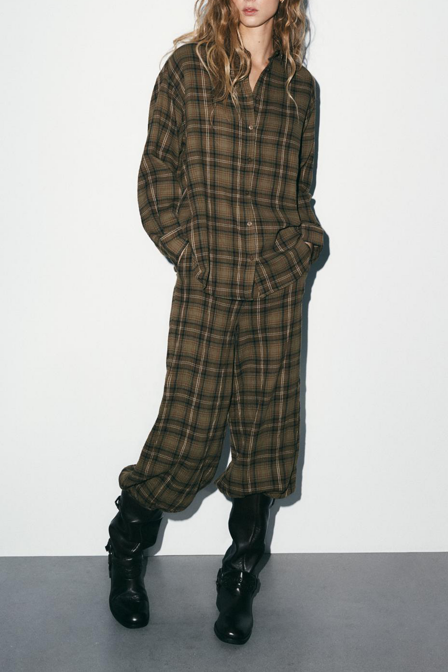 Oversized Check Shirt