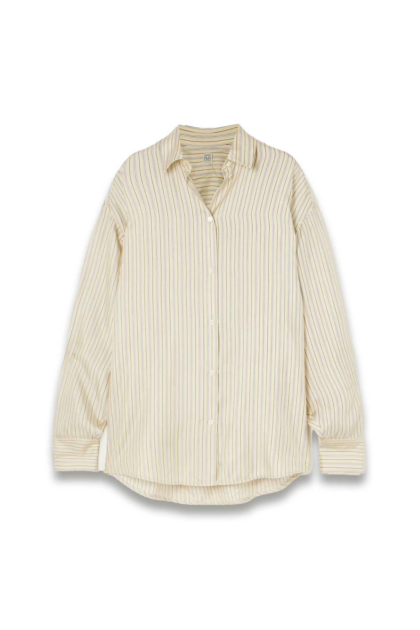 Oversized Striped Silk Shirt