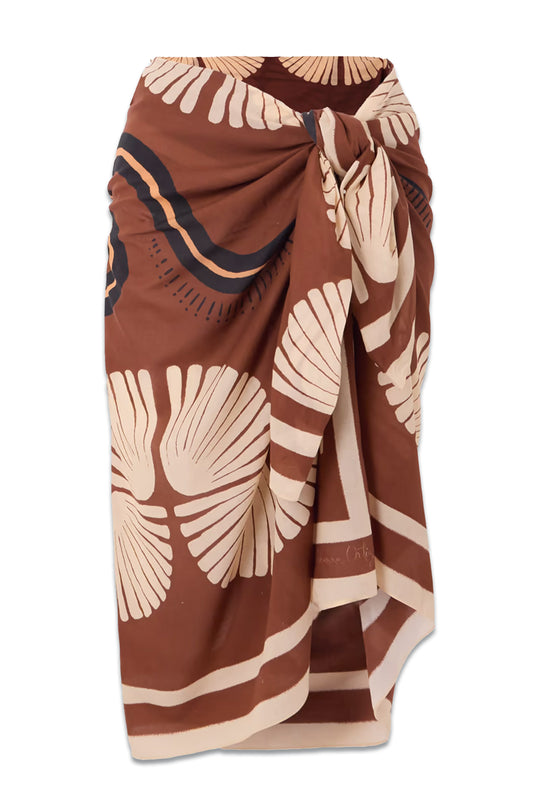 Kené Printed Cotton-voile Pareo