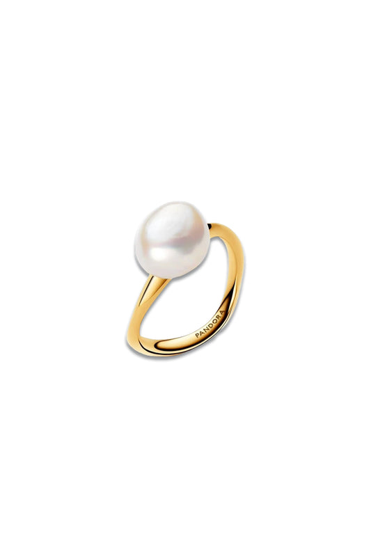 Baroque Treated Freshwater Cultured Pearl Ring