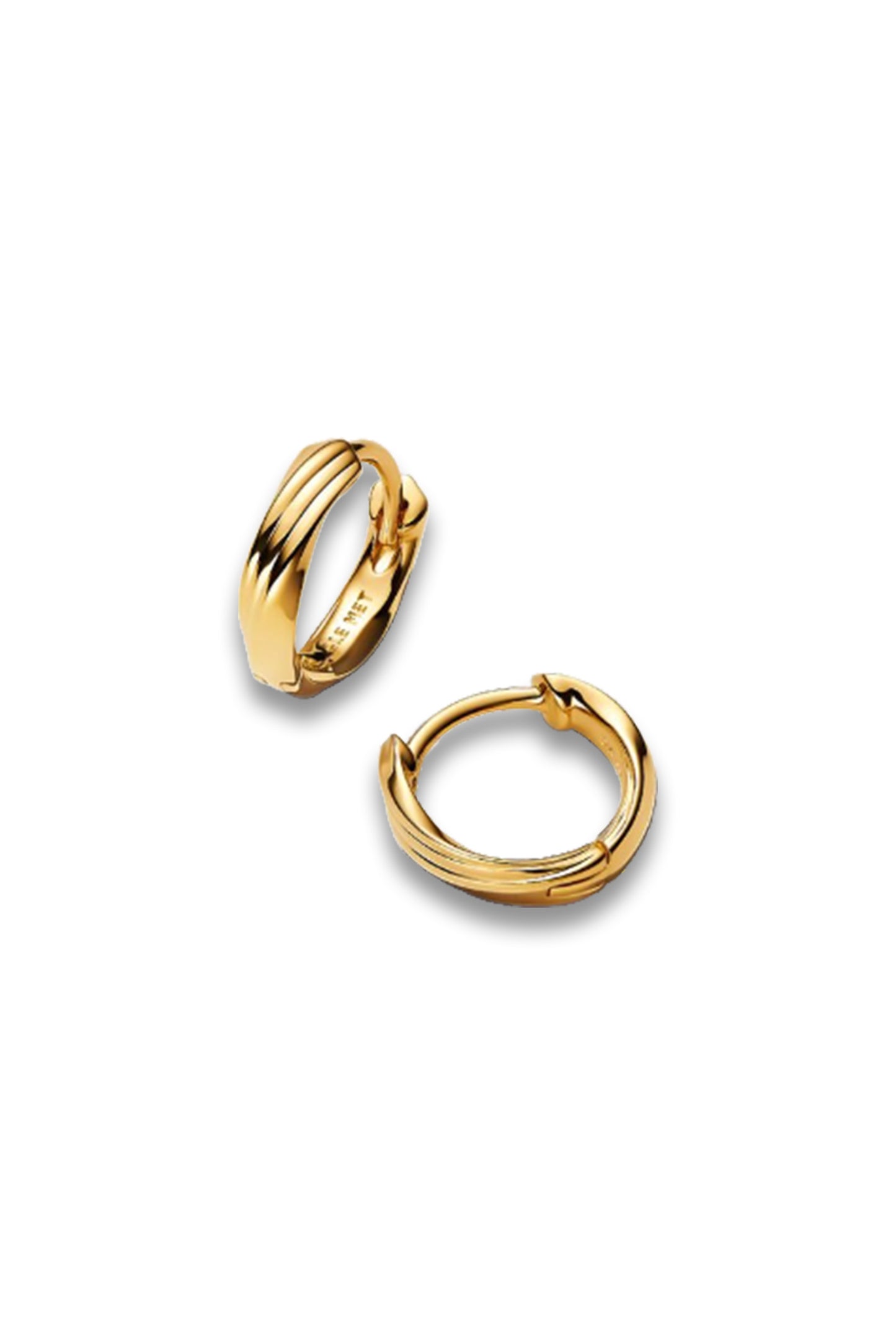 Twisted Huggie Earrings