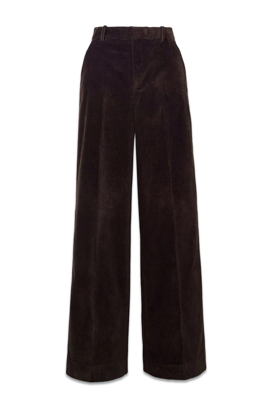 Cotton-blend Corduroy Wide-leg Pants