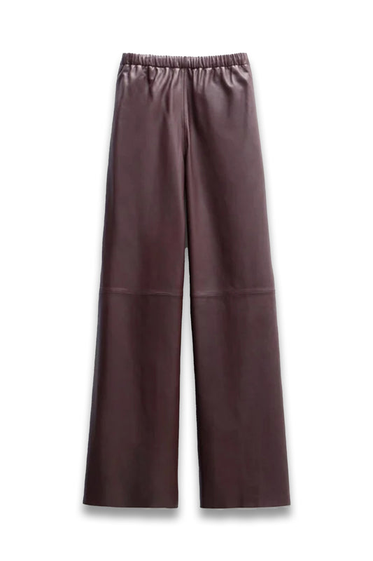 Agatha Leather Pull On Trousers