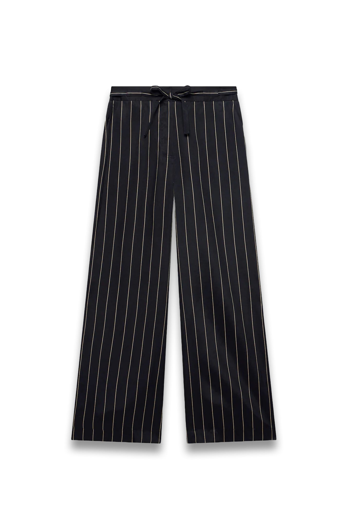 Black Striped Wide Trousers