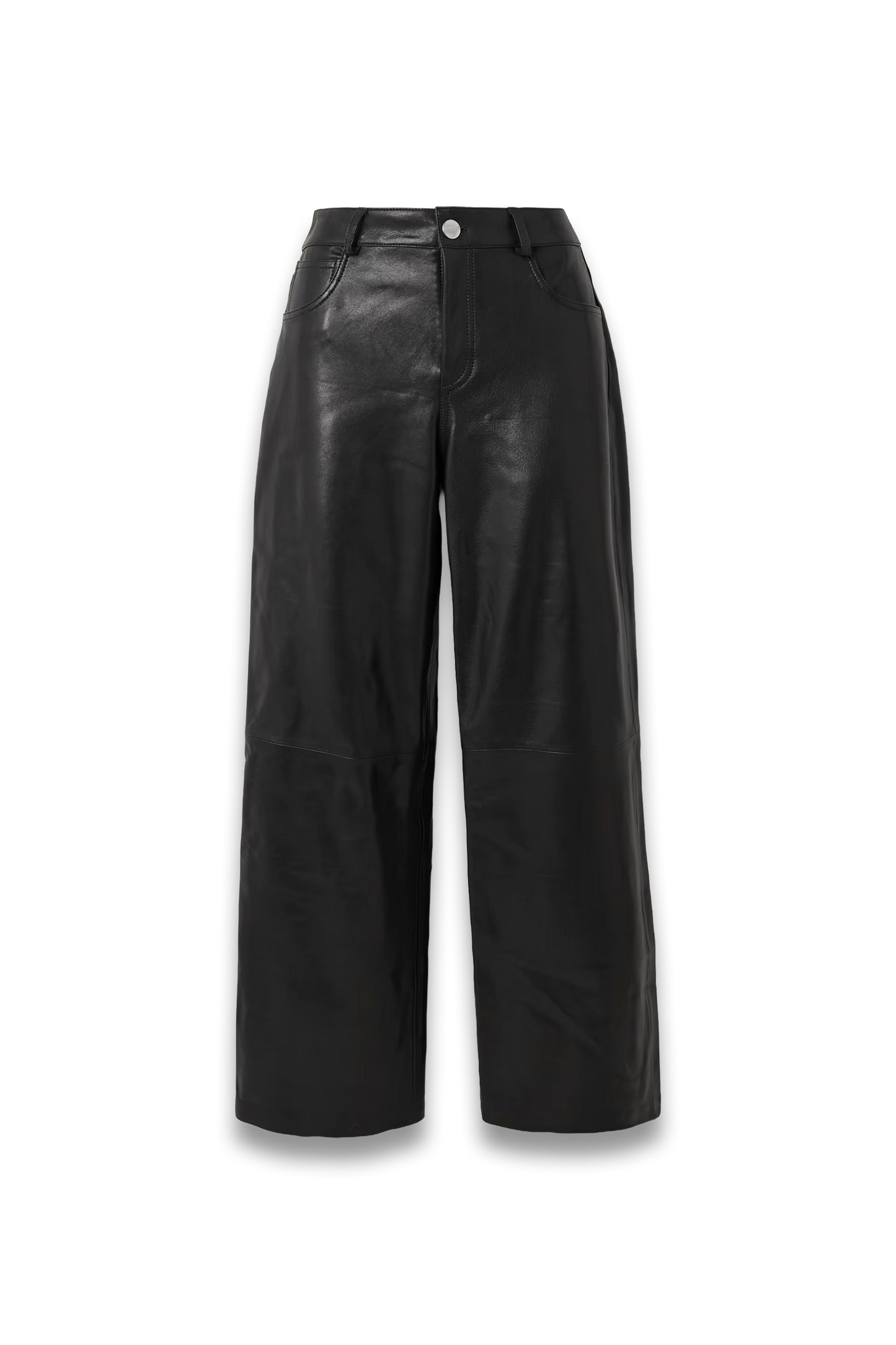 Milo Paneled Leather Wide-leg Pants