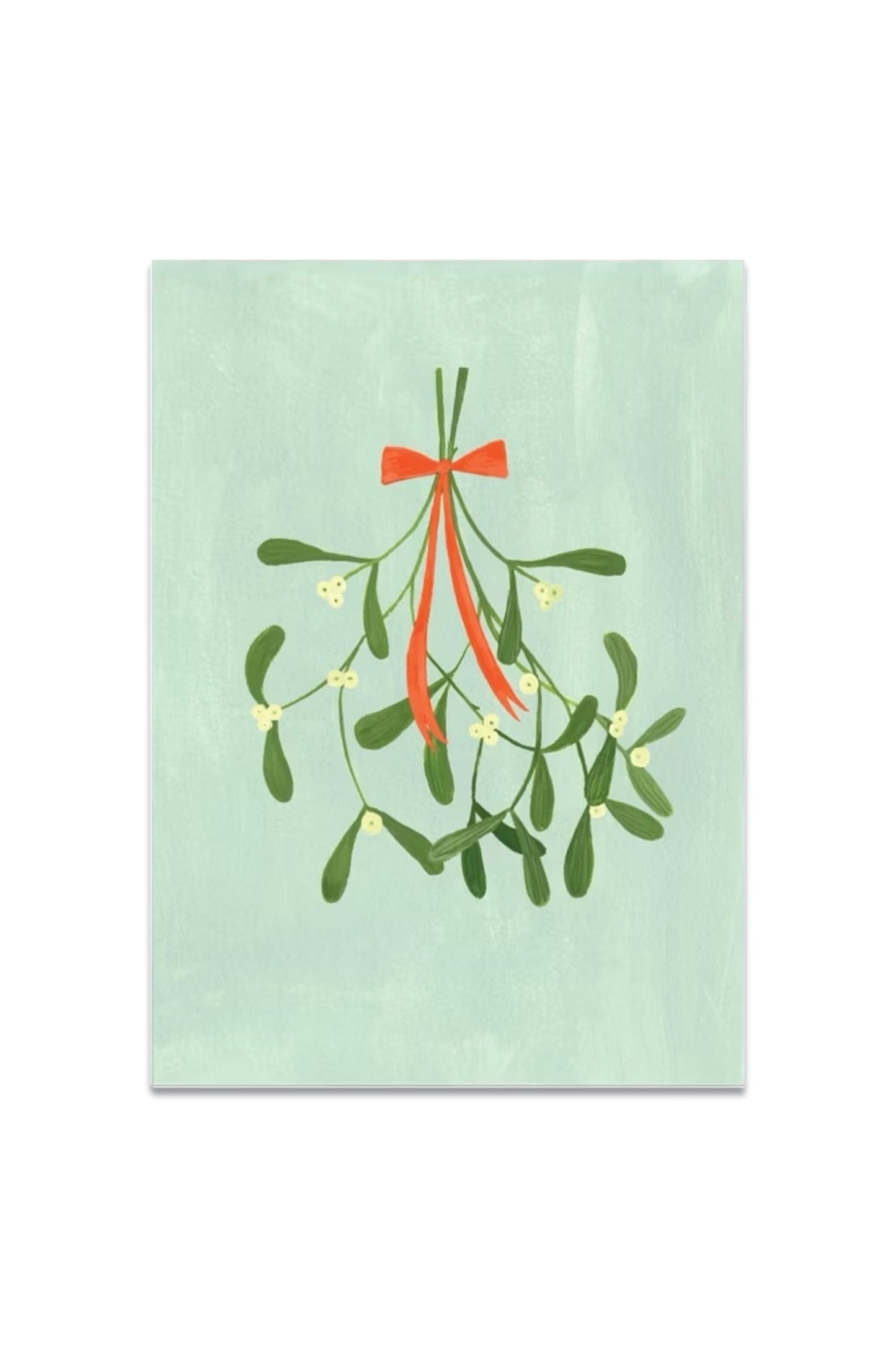 Mistletoe Flat Christmas Card Set