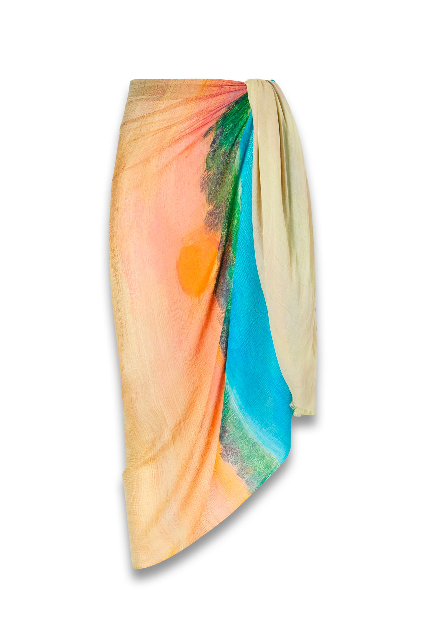 Printed Cotton-Blend Pareo