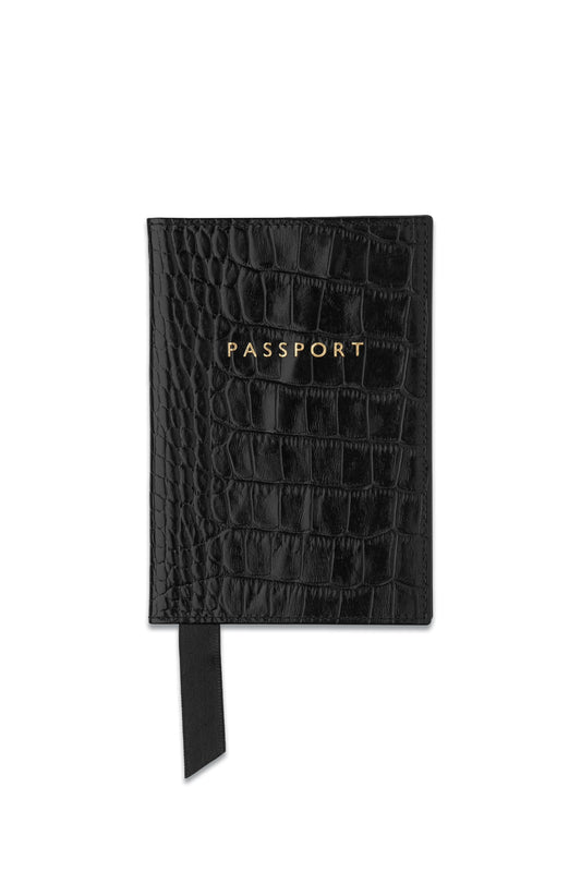 Shiny Croc Passport Holder