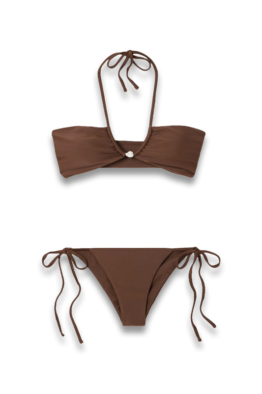 Bahia Pearl Embellished Halterneck Bikini