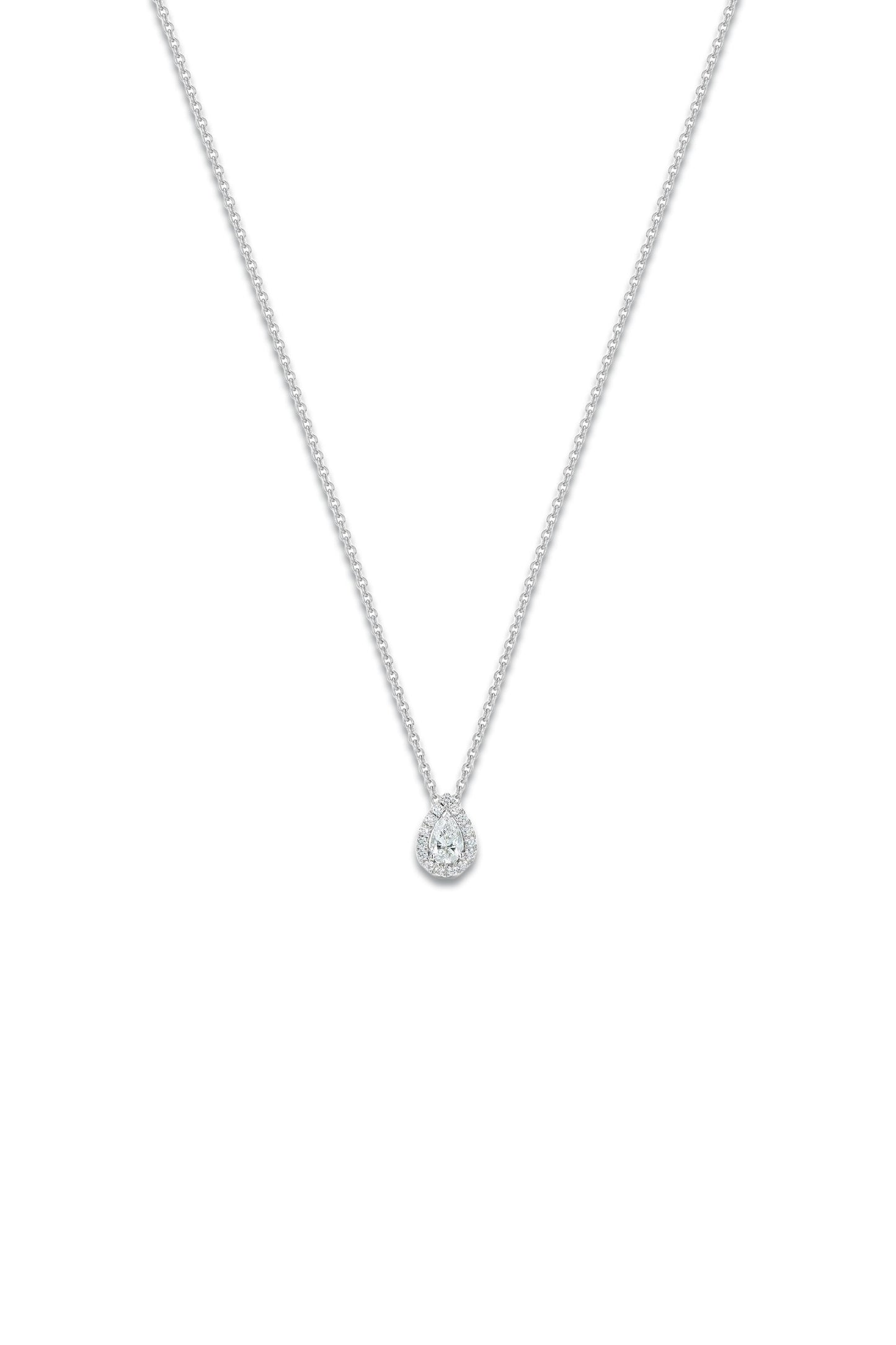 Aura Pear-Shaped Diamond Pendant