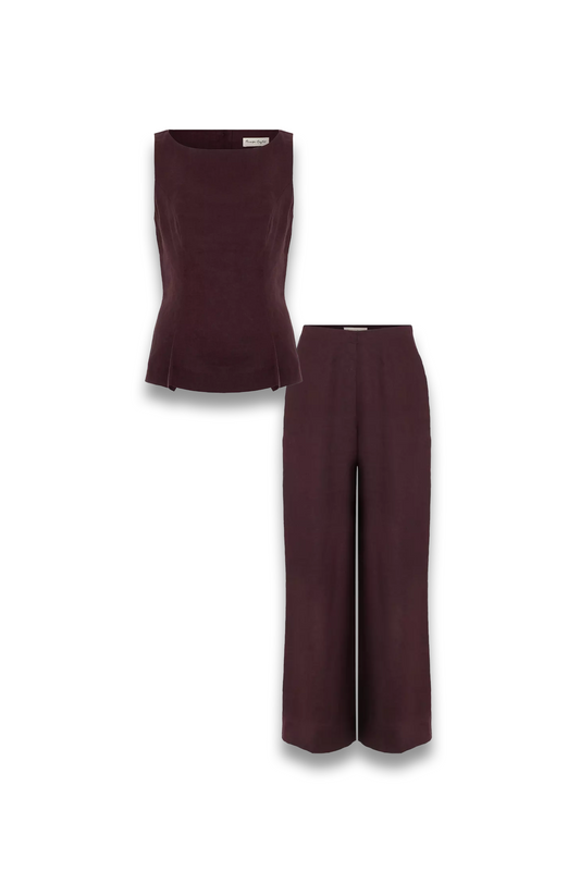 Isabelle Linen Top and Zoey Linen Trouser